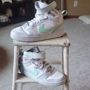 Nike Kids Sneakers White and Light Green